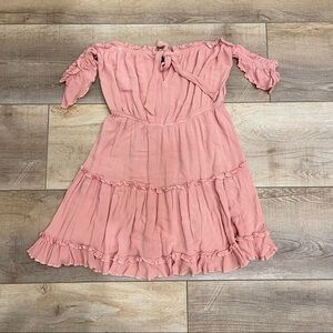 Zaful off the shoulder flare mini dress
